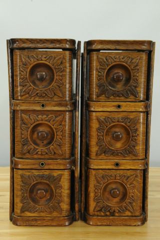 Antique Singer Treadle Sewing Machine Drawers.