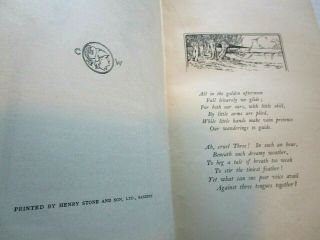 Antique 1908 ALICE ' S ADVENTURES IN WONDERLAND Millicent Sowerby Lewis Carroll 4