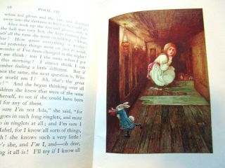 Antique 1908 ALICE ' S ADVENTURES IN WONDERLAND Millicent Sowerby Lewis Carroll 5