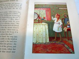 Antique 1908 ALICE ' S ADVENTURES IN WONDERLAND Millicent Sowerby Lewis Carroll 7