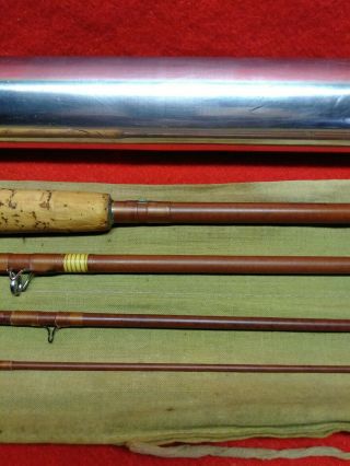 Wright & McGill Eagle Claw Trailmaster 4 Pc 7 1/2 ' 6wt fly rod w/sock and tube. 4