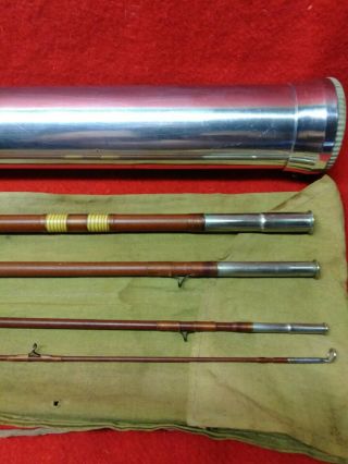 Wright & McGill Eagle Claw Trailmaster 4 Pc 7 1/2 ' 6wt fly rod w/sock and tube. 5