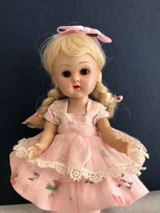 Vintage Vogue SLW Ginny Doll in a Tiny Miss Medford Tagged dress 7