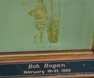 1993 Da Bull ' s 3rd Annual Legends Surfing Classic Trophy Bob Hogan Hawaii 3