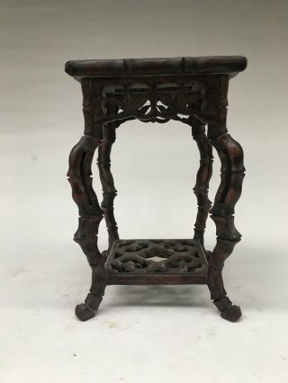 An Exquisite Table Sculpture Carved By Hand From A Chinese Red Acid Branch G39