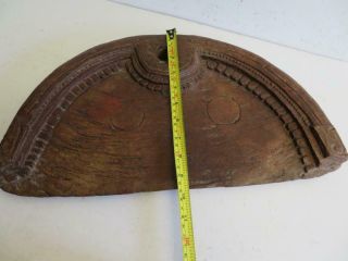 REALLY OLD antique wood treen kitchen bread board 8