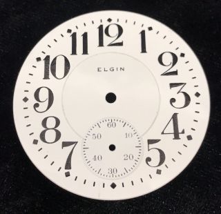 Antique Elgin 16s Double Sunk Pocket Watch Dial B.  W.  Raymond 20869
