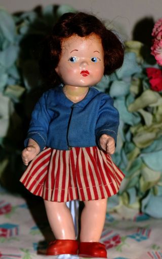 Vintage Composition Doll Vogue Early Ginny Toddles Outfit Miss America