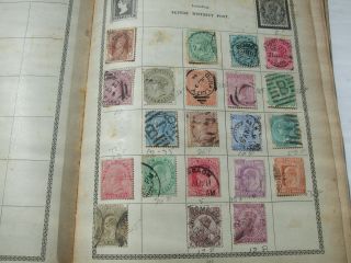 Antique British/indian 21 Stamps From Old Stamps Book