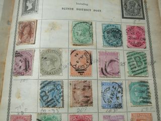 ANTIQUE BRITISH/INDIAN 21 STAMPS FROM OLD STAMPS BOOK 2