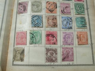 ANTIQUE BRITISH/INDIAN 21 STAMPS FROM OLD STAMPS BOOK 3