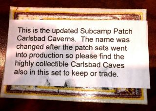 2019 Official Subcamp Series: Carlsbad Caves (C3) - ERROR - (Changed to Caverns) 2