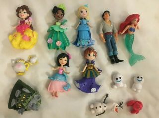 Polly Pocket Disney Princess Frozen Elsa ' s Castle Ariel Kristoff Hanz Furniture 4
