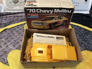 ‘70 Chevy Malibu 1/24 Plastic Model Kit Opened Rough Box