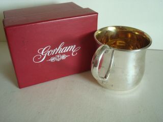 Gorham Sterling Silver Gold Wash Baby Cup 1944. ,  No Monogram
