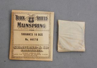Tavannes Watch Part Mainspring Size 16 No 4417b Swarthchild Chicago Vintage