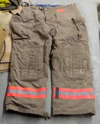 Morning Pride Firemans Turnout Bunker Pants Gear 44/31 Globe Fire Dex Securitex