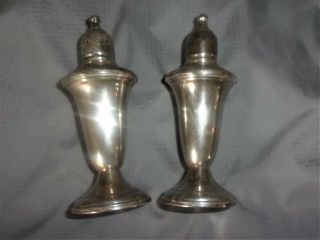 Empire Sterling Weighted Salt & Pepper Shakers 231 Vintage