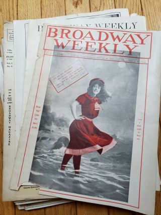 25 1904 Broadway Weekly Magazines Theater Actors Actresses Antique Play Theatre 2