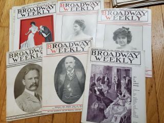 25 1904 Broadway Weekly Magazines Theater Actors Actresses Antique Play Theatre 3