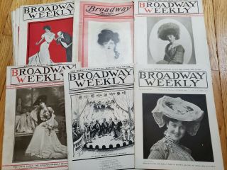 25 1904 Broadway Weekly Magazines Theater Actors Actresses Antique Play Theatre 5