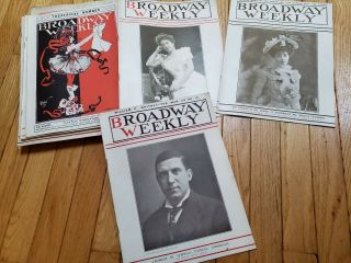 25 1904 Broadway Weekly Magazines Theater Actors Actresses Antique Play Theatre 7