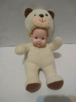 Euc Rare 9 " Madame Alexander 2000 Baby Doll In Bear Suit