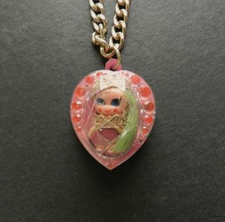 Vintage Liddle Kiddles Jewelry Locket Bracelet Heart Shaped Mattel 1967