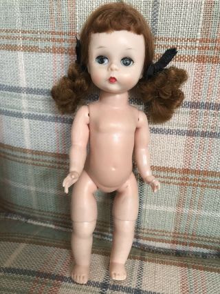 Vintage 8 " Madame Alexander - Kin Wendy Doll With Pigtails