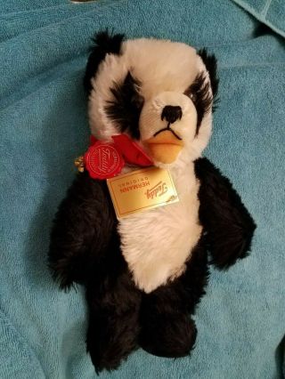 Vintage Hermann Panda Bear - Jointed - 9 Inches