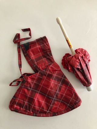 Vintage Vogue Ginny Doll Clothing - 2 Raincoats,  1 Umbrella