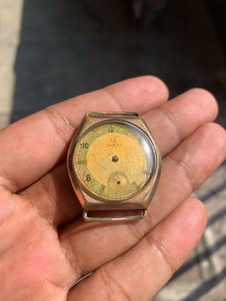 Vintage Omega 26.  5 / 26,  5 Incomplete Movement And Case