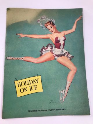 Antique/vintage 1948 Holiday On Ice Souvenir Program
