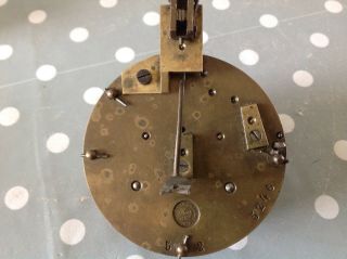 Antique French Barrel Clock Movement F Marti 80mm Visible Escape Parts