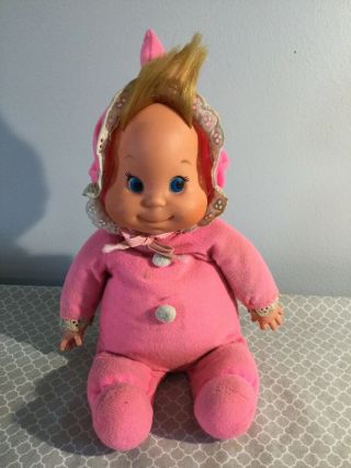 Vintage Mattel Baby Beanie Beans 1970’s Baby Doll Pink (bin6)