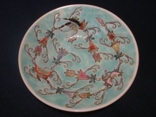 Chinese Antique Ceramic Porcelain Bowl Dish Green Glaze
