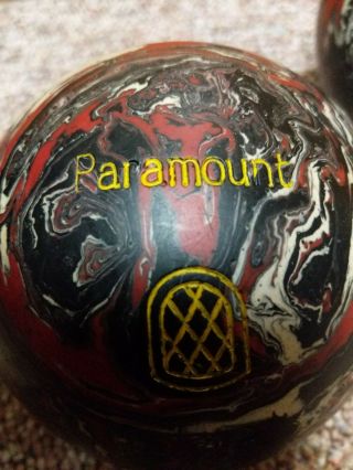 2 Vintage Paramount Swirl - Duckpin Bowling Balls 2