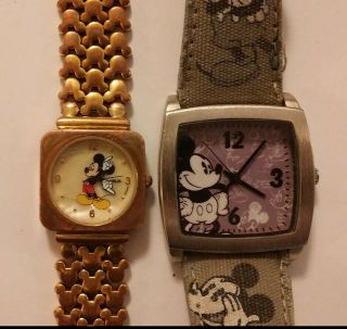 Two Mickey Mouse Watches - Men 