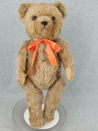 23 " Vintage German Hermann Mohair Teddy Bear W Growler 1948 To 1952