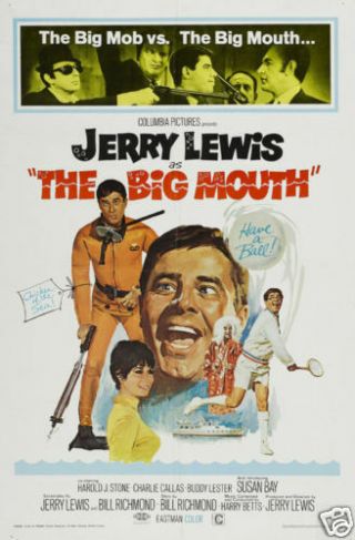 The Big Mouth Jerry Lewis Vintage Movie Poster Print