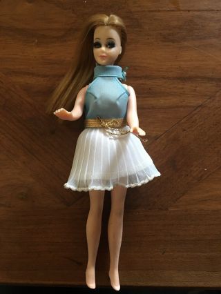 Vintage 1970 Topper Corp Dawn 6.  5 " Doll Rooted Eyelashes Made In Hong Kong