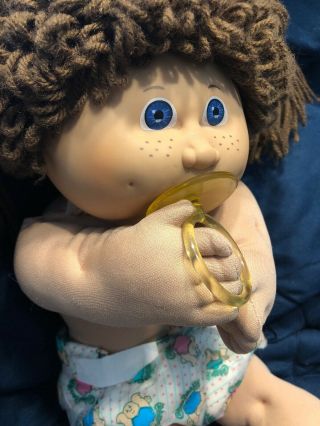 Vintage Cabbage Patch Doll Jesmar w/Paci HM 4 Double Poodle With Violet Eyes 3