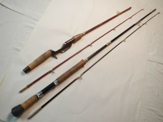 2 Vintage Ted Williams Fishing Rods Model 535.  2933 7 