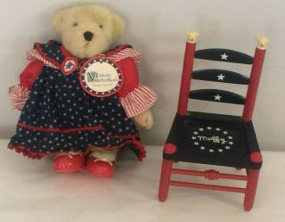 Muffy Vanderbear In Yankee Doodle Outfit Includes Muffy Chair