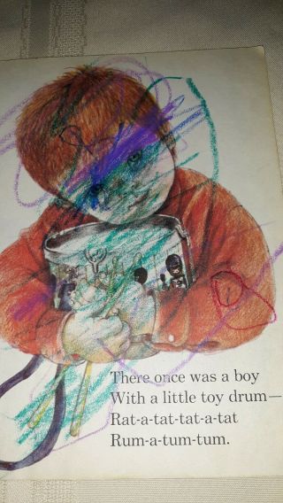 The Boy With a Drum Vintage Little Golden Book 1969 Children Reading 5