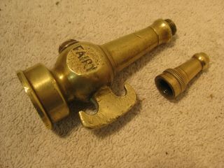 Antique all brass ' Fairy ' chemical fire extinguisher nozzle. 3