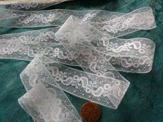 Wide Fine Vintage French Val Lace Trim Almost 5 Yards Antique Insertion