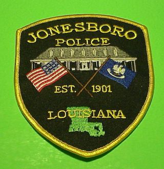 Jonesboro Louisiana Est.  1901 La Police Patch