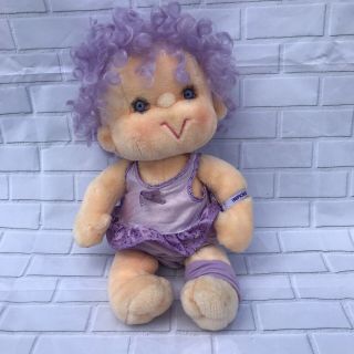 Vintage Hugga Bunch Impkins Plush Doll Purple Hair Outfit 1985