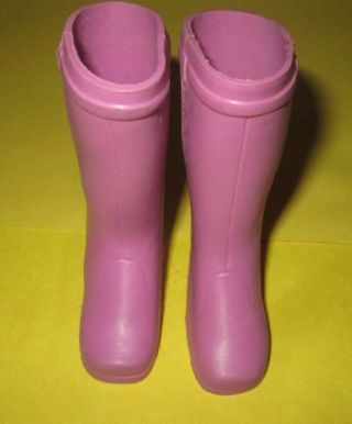Vintage Ideal 1971 Velvet Crissy Family Lavender Purple Doll Boots Shoes